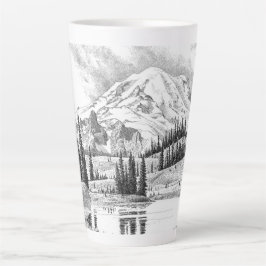 Caneca De Café Latte Monte Rainier, Washington