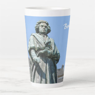 Caneca De Café Latte Monumento de Ludwig van Beethoven em Bona