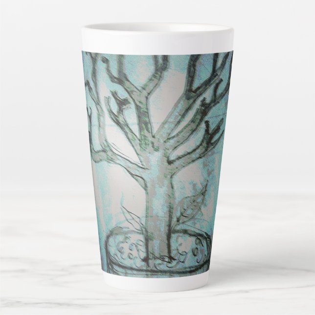 Caneca De Café Latte morto de yaei bonsai (Frente)