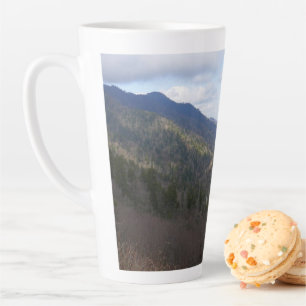 Caneca De Café Latte Morton Overlook nas montanhas do Enfumaçado Excele
