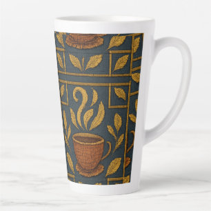 Caneca De Café Latte Mosaico criado