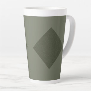 Caneca De Café Latte Moss Green Diamond Latte Mug