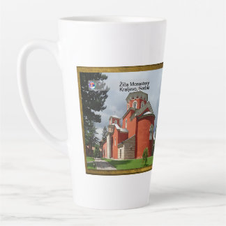 Caneca De Café Latte MOSTEIROS SÉRVIOS - Mosteiro Žiča ortodoxo
