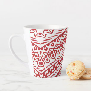 Caneca De Café Latte Motifs Étnicos 3