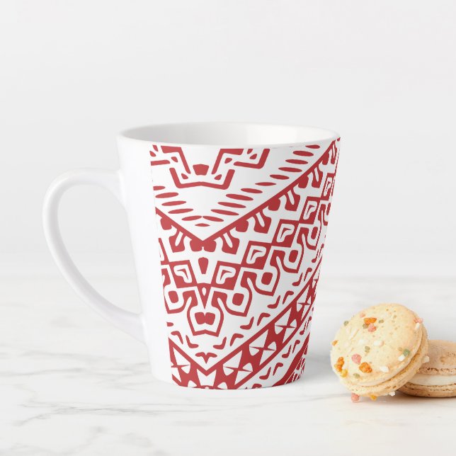 Caneca De Café Latte Motifs Étnicos 3 (In Situ)