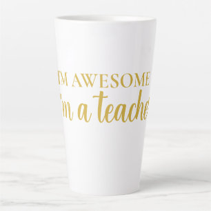 Caneca De Café Latte Motivacional Divertido Incrível Agradecimento ao P