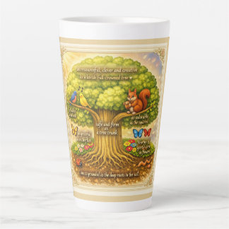 Caneca De Café Latte mova-se ao longo do dia de forma constante