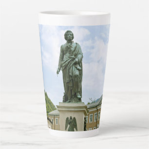 Caneca De Café Latte Mozart Monument em Salzburgo, Áustria