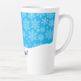 Caneca De Café Latte Mr. Snowman Happy Holidays