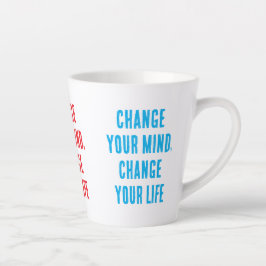 Caneca De Café Latte Mudança de Opinião... Caneca de Latte