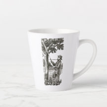 Mug com jardineiro antigo