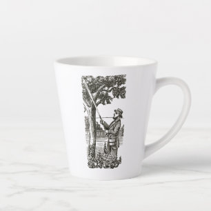 Caneca De Café Latte Mug com jardineiro antigo