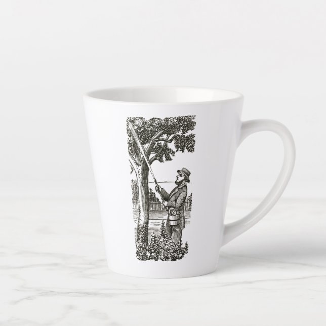 Caneca De Café Latte Mug com jardineiro antigo (Direita)
