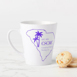 Caneca De Café Latte Mug de logotipo roxo CSCMC