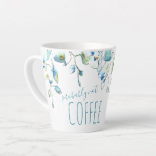 Caneca De Café Latte Mug de Orquídea Azul
