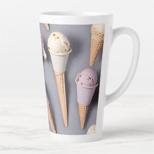 Caneca De Café Latte Mug do tema sorvete