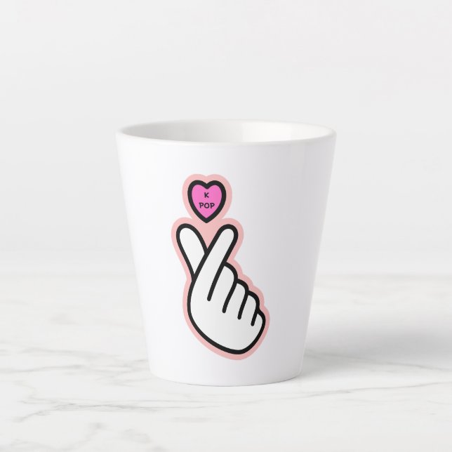 Caneca De Café Latte Mug k-pop love (Frente)