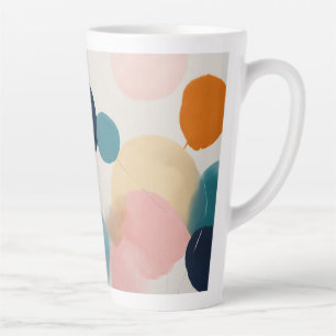 Caneca De Café Latte Mug Latte Grande 17oz - Padrão Geométrico Minimali