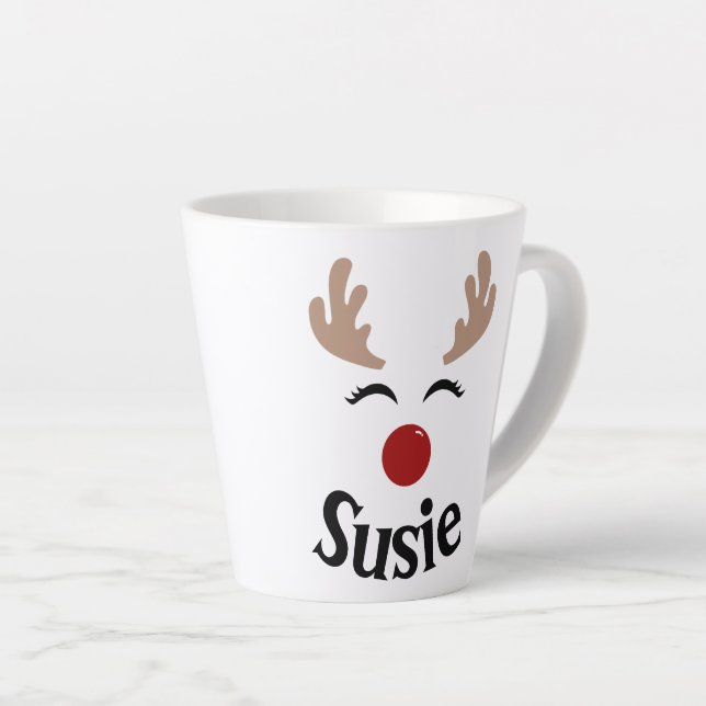 CANECA DE CAFÉ LATTE MUG PERSONALIZADO REINDEER (Ângulo direito)