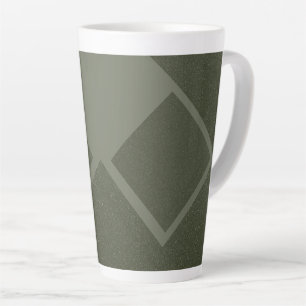 Caneca De Café Latte Mug Verde de Motos Diamond Superdimensionado