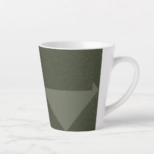 Caneca De Café Latte Mug Verde Moss abstrato - Personalizável
