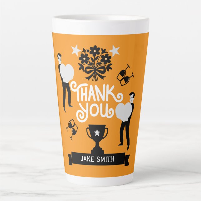 Caneca De Café Latte Muito Obrigado (Frente)