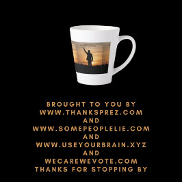 Caneca De Café Latte Muito obrigado, Senhor Presidente Joe Biden