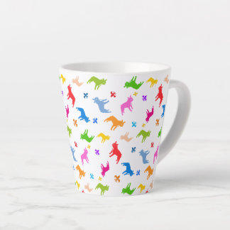 Caneca De Café Latte Muitos Bulldogs Franceses