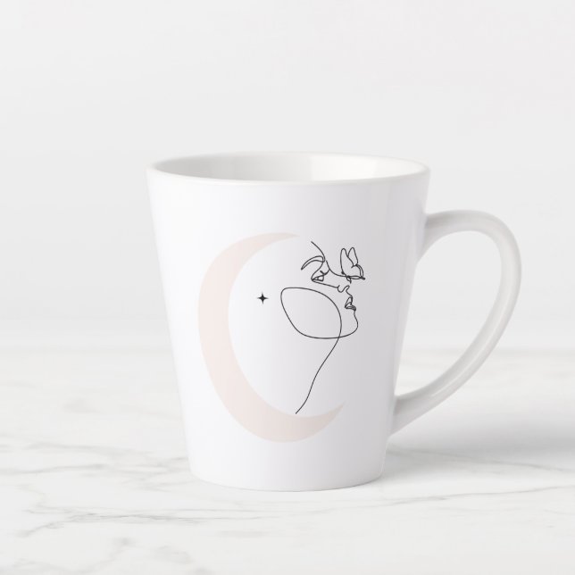 Caneca De Café Latte Mulher (Direita)