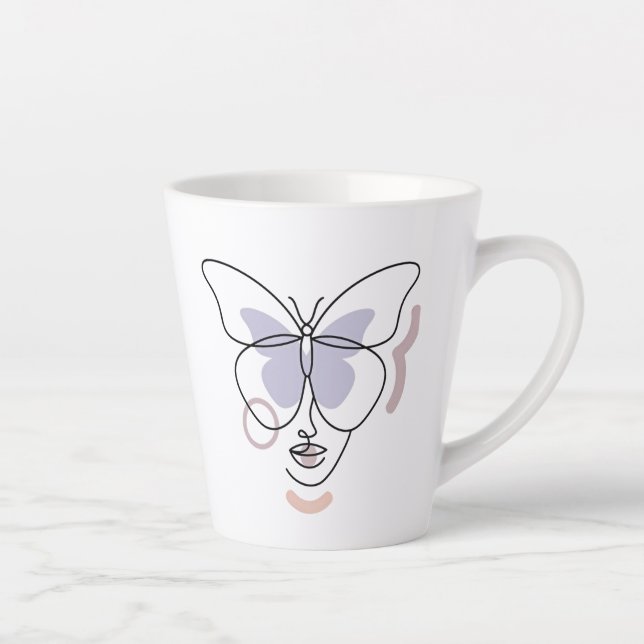 Caneca De Café Latte Mulher (Direita)