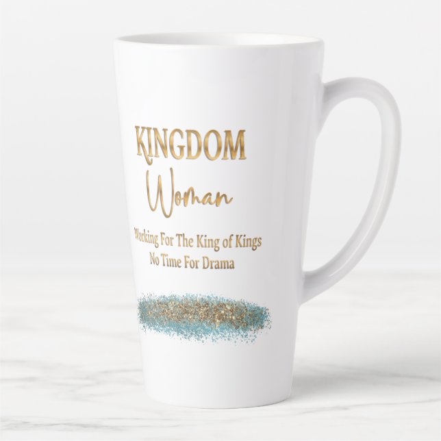Caneca De Café Latte Mulher do Reino Tall Mug (Direita)