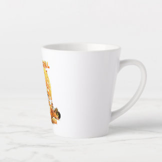 Caneca De Café Latte Mulher: Uma Menina Que Ama Pomeraniana