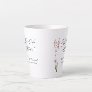 Caneca De Café Latte Mulheres Elegantes Pastel Wildflower Retirement Pa