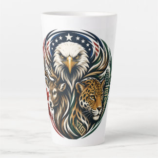 Caneca De Café Latte Mundo da Vida Selvagem Unidade Futebol Animal Arte