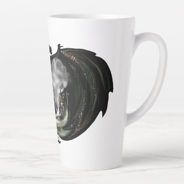 Caneca De Café Latte Mundo e Dragão (Direita)