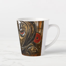 Caneca De Café Latte Musa de Bronze à Meia-Noite em Metal