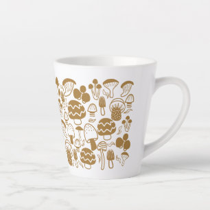 Caneca De Café Latte Mushroom Brown Latte Mug