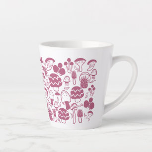 Caneca De Café Latte Mushroom Cherry
