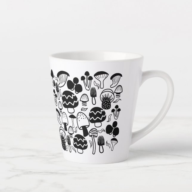 Caneca De Café Latte Mushroom Latte Mug (Direita)
