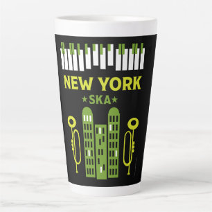 Caneca De Café Latte Música Ska Jazz