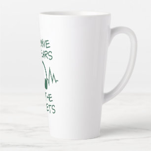 Caneca De Café Latte Música Temos Os Nossos Ouvidos Nas Ruas