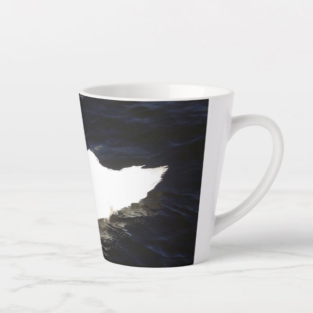 Caneca De Café Latte Mute Swan (Direita)