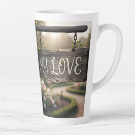 Caneca De Café Latte My Love Mug | Romantic Coffee Mug Gift for Couples
