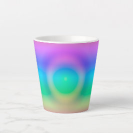 Caneca De Café Latte Mystic Rainbow Eye Ombre