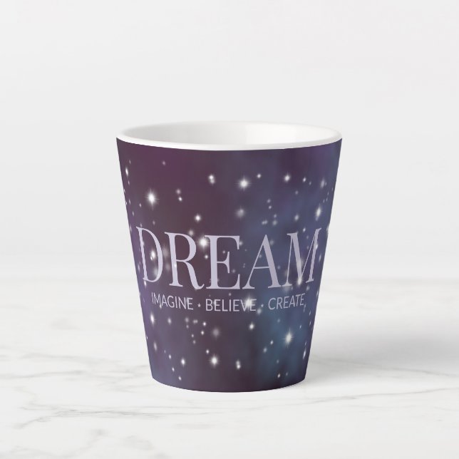 Caneca De Café Latte Mystical Dream Dusty Violet (Frente)