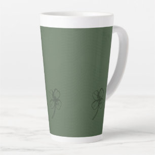 Caneca De Café Latte Na moda Shamrocks