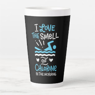 Caneca De Café Latte Nadador Natação Presente Esporte