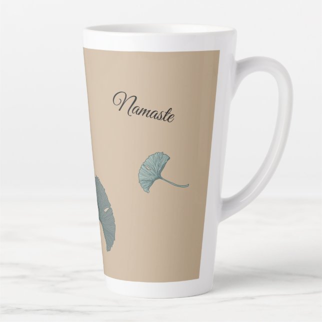 Caneca De Café Latte Namaste - Thank You (Direita)