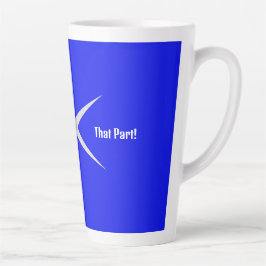 Caneca De Café Latte Não brinque com essa parte. Coleção Preto/Branco