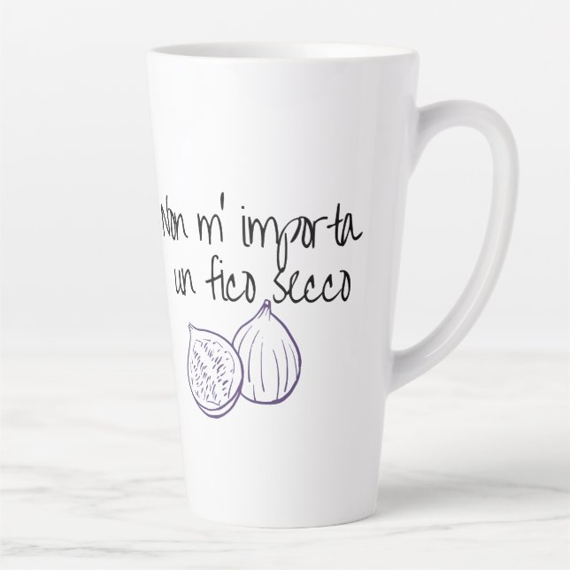 Caneca De Café Latte Não m'Importun fico secco (Direita)